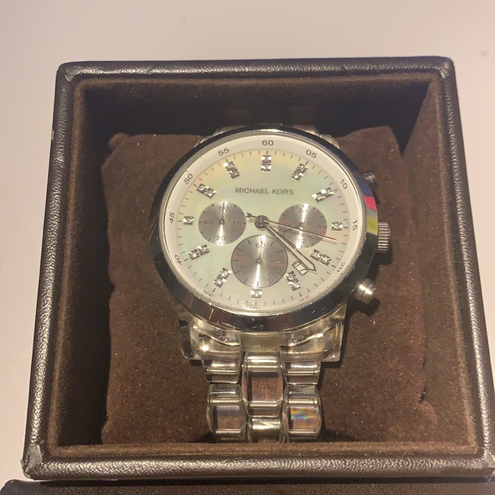 Michael Kors Watch Clear Acrylic